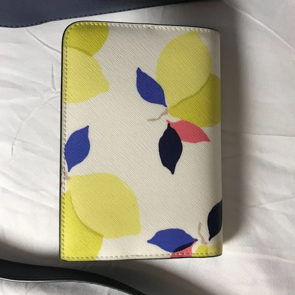 NEW Kate Spade Sylvia Lemon Zest Large Dome Crossbody & Passport holder to match - Picture 6 of 16